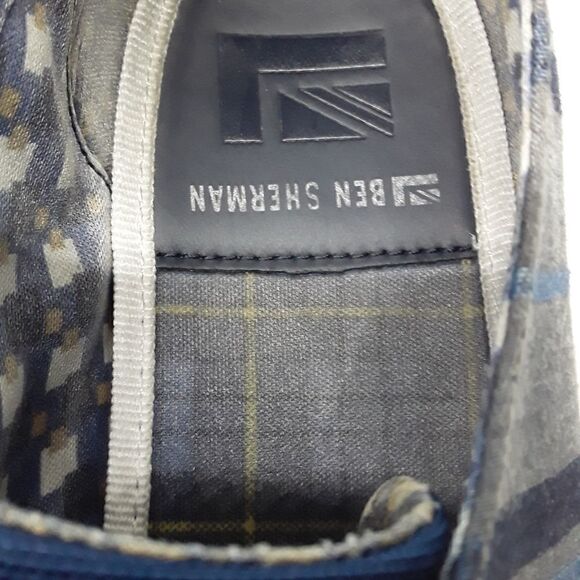 Ben Sherman Bristol Oxford Canvas Men's Shoes Blue Color Size 11 - Picture 4 of 10